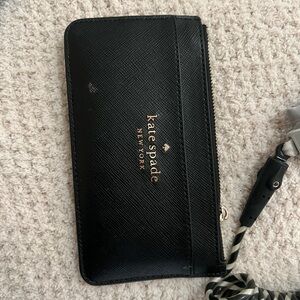 Kate Spade Black Zip-Around Wallet